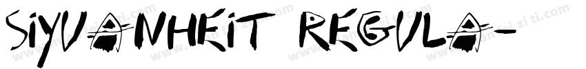 siyuanheit regula字体转换